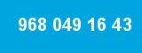 968 049 16 43 968 049 16 43